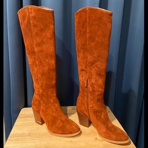 Calvin Klein Dark Cuoio Massie Knee High Boot